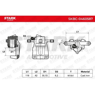 Zacisk Hamulcowy Stark SKBC-0460587 SKBC-0460587 - foto 6