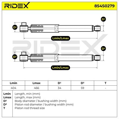 Amortyzator RIDEX 854S0279 854S0279 - foto 4