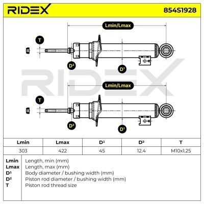 Amortyzator RIDEX 854S1928 854S1928 - foto 4