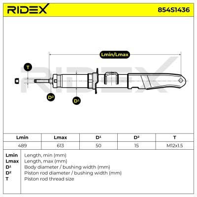 Amortyzator RIDEX 854S1436 854S1436 - foto 8