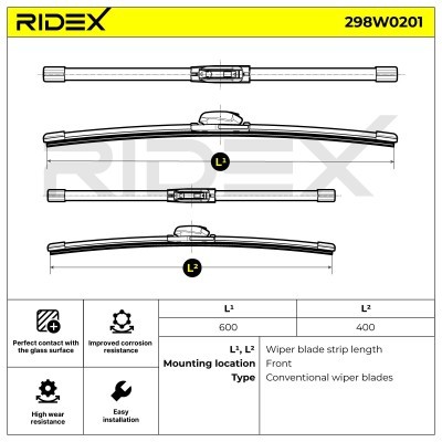 Pióro Wycieraczki RIDEX 298W0201 298W0201 - foto 5