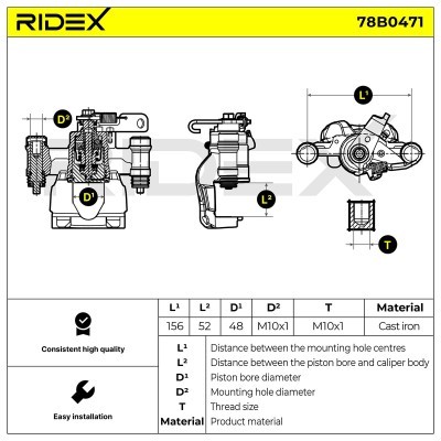 Zacisk Hamulcowy RIDEX 78B0471 78B0471 - foto 7