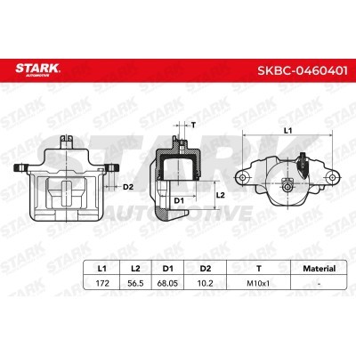 Zacisk Hamulcowy Stark SKBC-0460401 SKBC-0460401 - foto 6