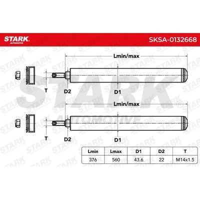 Amortyzator Stark SKSA-0132668 SKSA-0132668 - foto 3