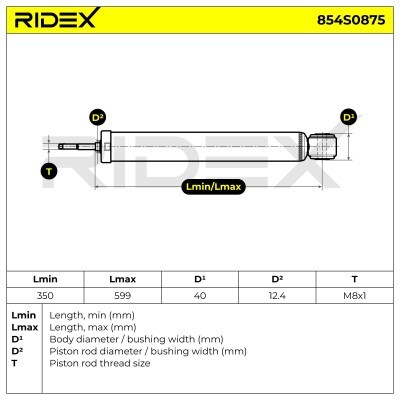 Amortyzator RIDEX 854S0875 854S0875 - foto 7