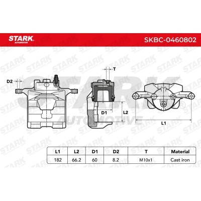 Zacisk Hamulcowy Stark SKBC-0460802 SKBC-0460802 - foto 3