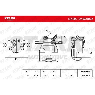 Zacisk Hamulcowy Stark SKBC-0460859 SKBC-0460859 - foto 5
