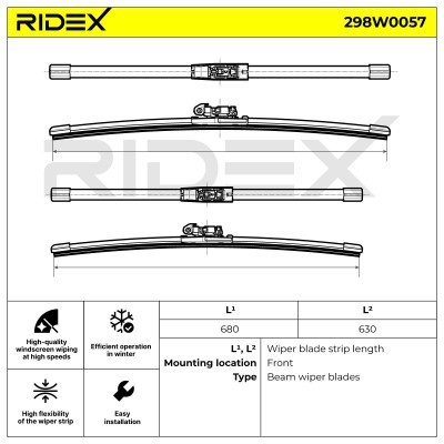 Pióro Wycieraczki RIDEX 298W0057 298W0057 - foto 5