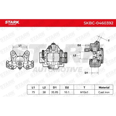Zacisk Hamulcowy Stark SKBC-0460392 SKBC-0460392 - foto 4