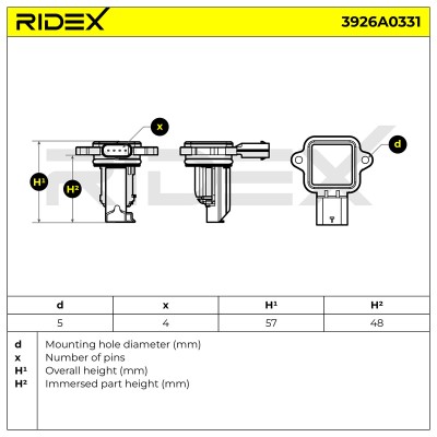 Przepływomierz RIDEX 3926A0331 3926A0331 - foto 6