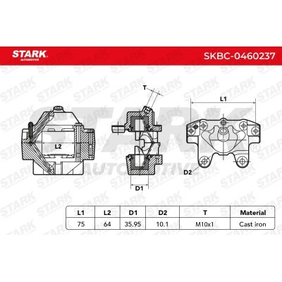 Zacisk Hamulcowy Stark SKBC-0460237 SKBC-0460237 - foto 4