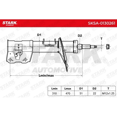 Amortyzator Stark SKSA-0130261 SKSA-0130261 - foto 3