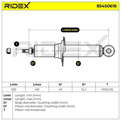 Amortyzator RIDEX 854S0618 854S0618 - foto 6