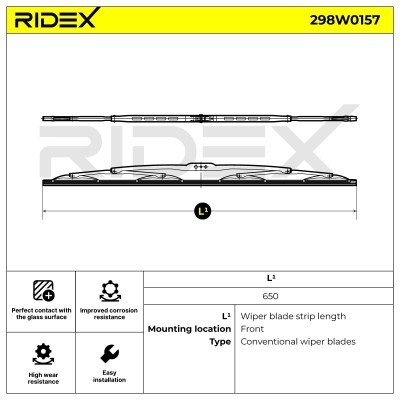 Pióro Wycieraczki RIDEX 298W0157 298W0157 - foto 7