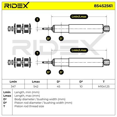 Amortyzator RIDEX 854S2561 854S2561 - foto 13