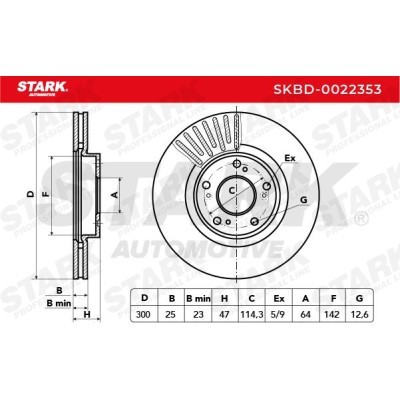 Tarcza hamulcowa Stark SKBD-0022353 SKBD-0022353 - foto 3
