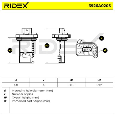 Przepływomierz RIDEX 3926A0205 3926A0205 - foto 7