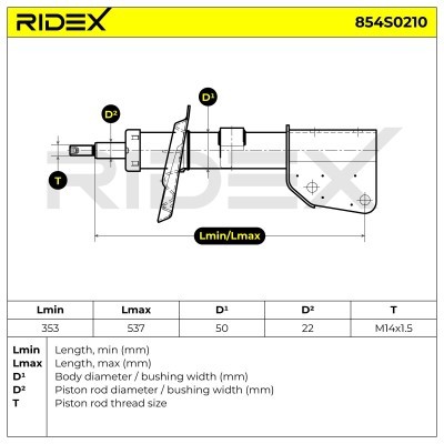 Amortyzator RIDEX 854S0210 854S0210 - foto 8