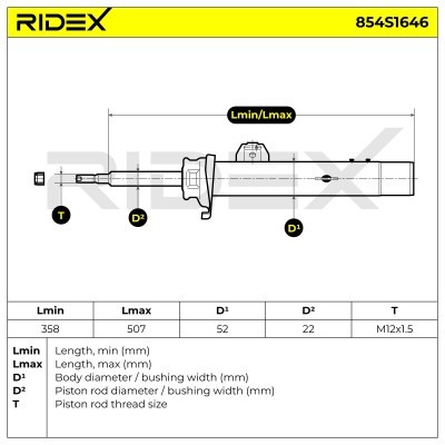 Amortyzator RIDEX 854S1646 854S1646 - foto 8