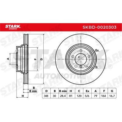 Tarcza hamulcowa Stark SKBD-0020303 SKBD-0020303 - foto 5