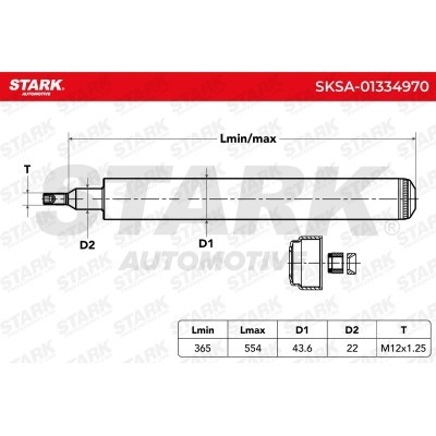 Amortyzator Stark SKSA-01334970 SKSA-01334970 - foto 6