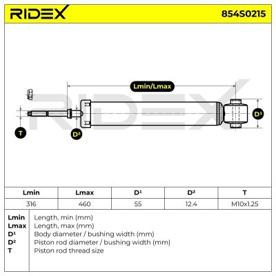Amortyzator RIDEX 854S0215 854S0215 - foto 8