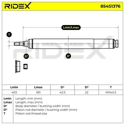 Amortyzator RIDEX 854S1376 854S1376 - foto 6
