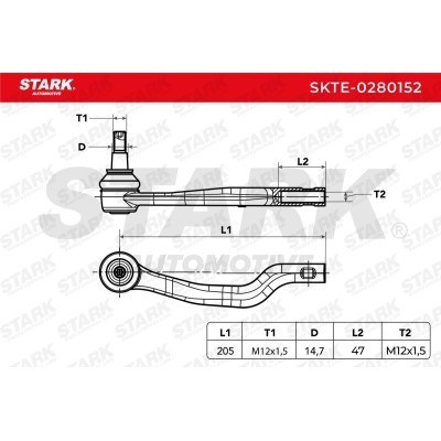 Końcówka drążka kierowniczego Stark SKTE-0280152 SKTE-0280152 - foto 5