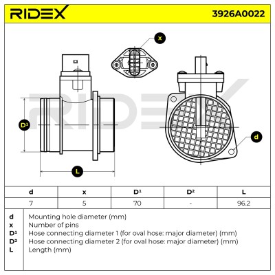 Przepływomierz RIDEX 3926A0022 3926A0022 - foto 6