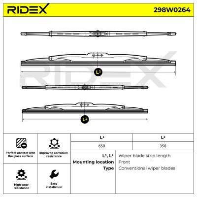 Pióro Wycieraczki RIDEX 298W0264 298W0264 - foto 5