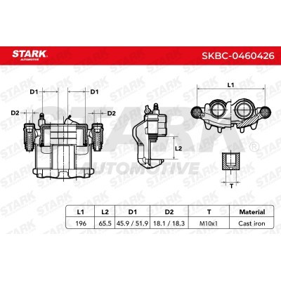 Zacisk Hamulcowy Stark SKBC-0460426 SKBC-0460426 - foto 5