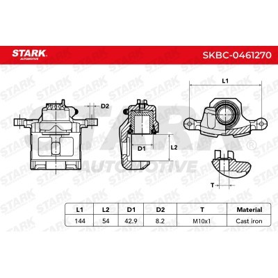 Zacisk Hamulcowy Stark SKBC-0461270 SKBC-0461270 - foto 6