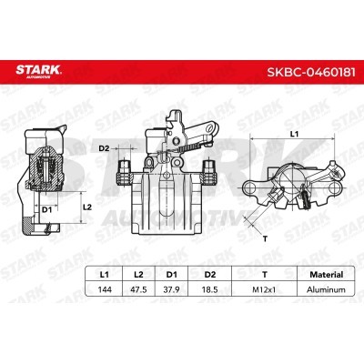 Zacisk Hamulcowy Stark SKBC-0460181 SKBC-0460181 - foto 4
