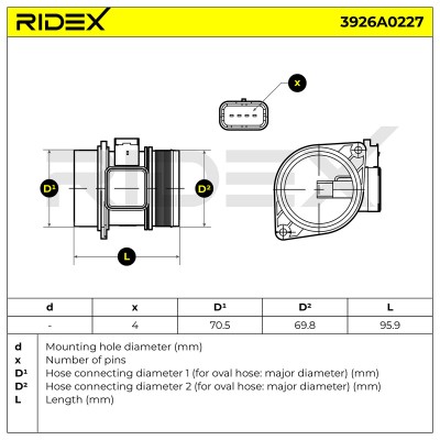 Przepływomierz RIDEX 3926A0227 3926A0227 - foto 6