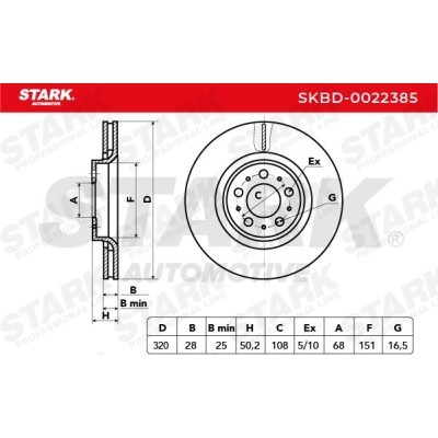 Tarcza hamulcowa Stark SKBD-0022385 SKBD-0022385 - foto 7