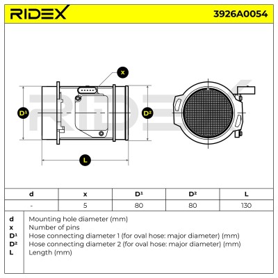 Przepływomierz RIDEX 3926A0054 3926A0054 - foto 6