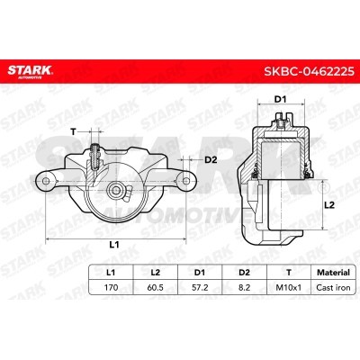 Zacisk Hamulcowy Stark SKBC-0462225 SKBC-0462225 - foto 7