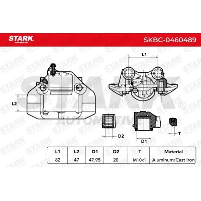 Zacisk Hamulcowy Stark SKBC-0460489 SKBC-0460489 - foto 4