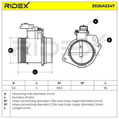 Przepływomierz RIDEX 3926A0347 3926A0347 - foto 6