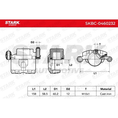 Zacisk Hamulcowy Stark SKBC-0460232 SKBC-0460232 - foto 3