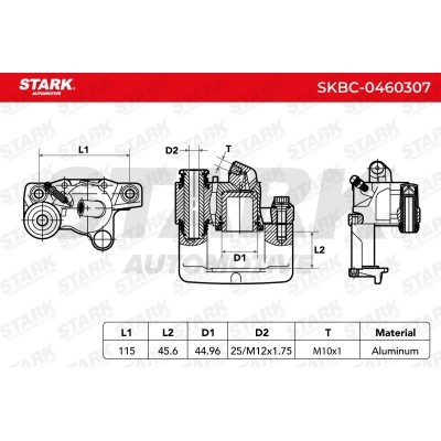 Zacisk Hamulcowy Stark SKBC-0460307 SKBC-0460307 - foto 6