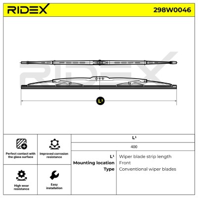 Pióro Wycieraczki RIDEX 298W0046 298W0046 - foto 6