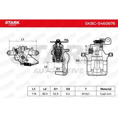 Zacisk Hamulcowy Stark SKBC-0460676 SKBC-0460676 - foto 6