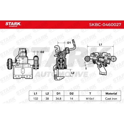 Zacisk Hamulcowy Stark SKBC-0460027 SKBC-0460027 - foto 3