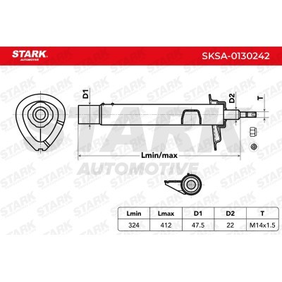 Amortyzator Stark SKSA-0130242 SKSA-0130242 - foto 3