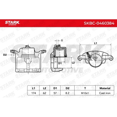 Zacisk Hamulcowy Stark SKBC-0460384 SKBC-0460384 - foto 3