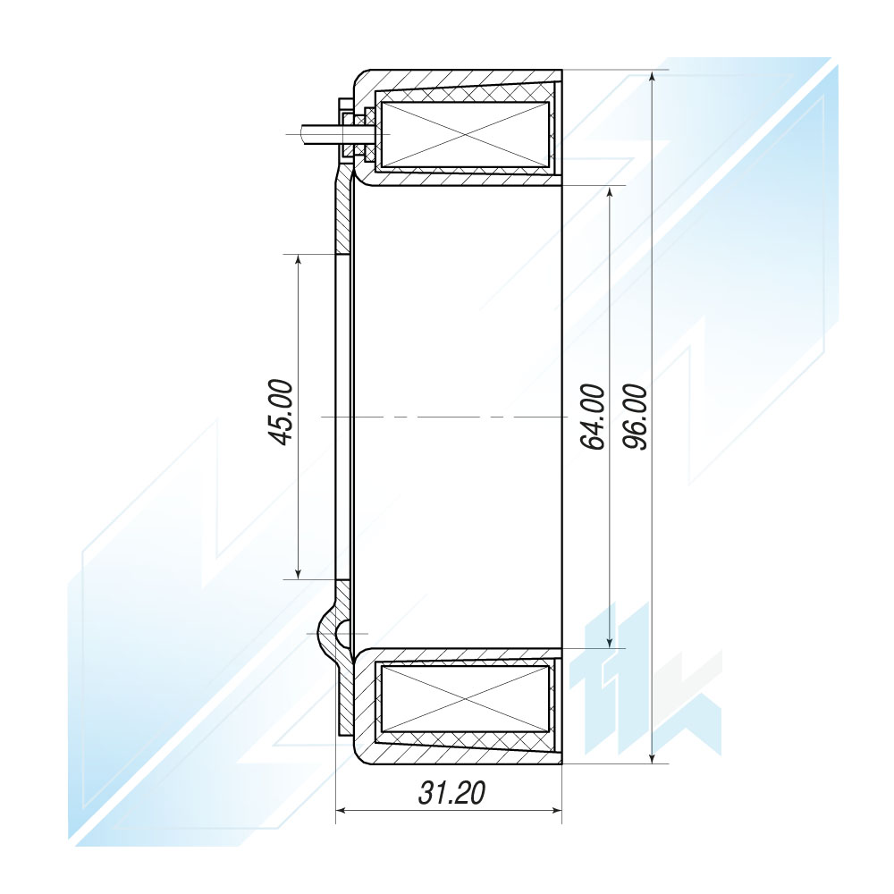 Elektromagnes Sprężarki Klimatyzacji SANDEN 5H11 Universal, 12V 116S5H1200 - foto 3