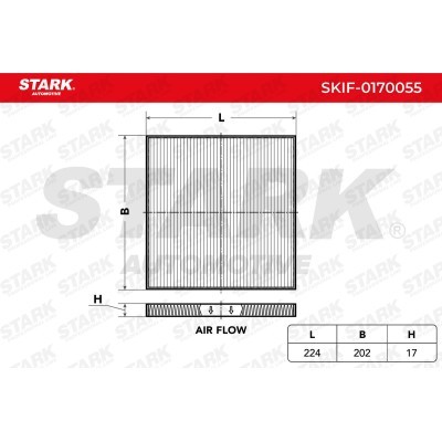 Filtr Kabinowy Stark SKIF-0170055 SKIF-0170055 - foto 3