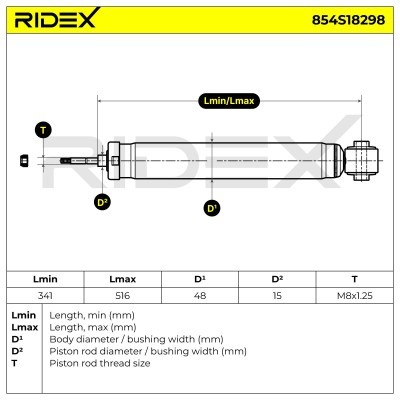 Amortyzator RIDEX 854S18298 854S18298 - foto 8