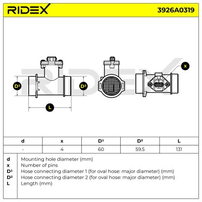 Przepływomierz RIDEX 3926A0319 3926A0319 - foto 6